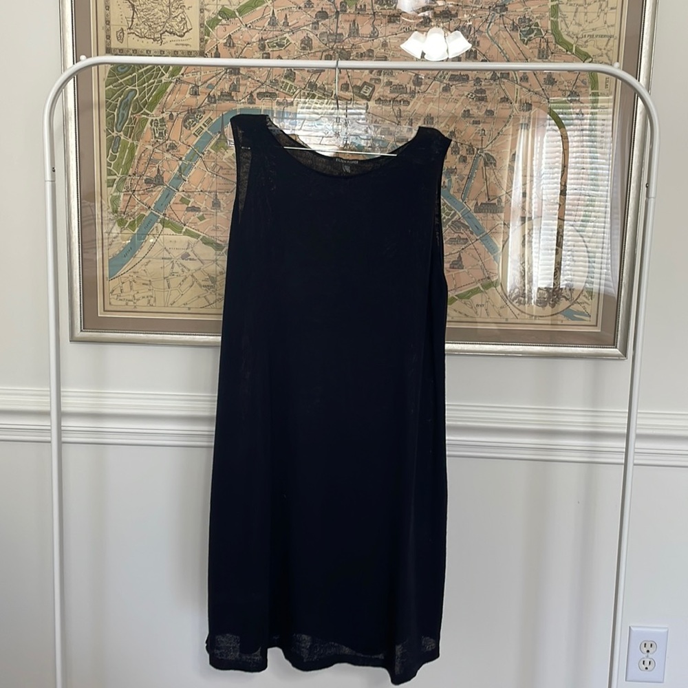 Eileen Fisher Black A-Line Shift Dress - Large